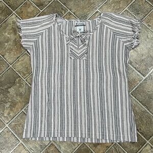 Columbia Short Sleeve Frayed Summer Shirt